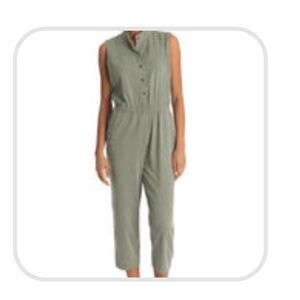 Sleeveless Green Jumpsuit